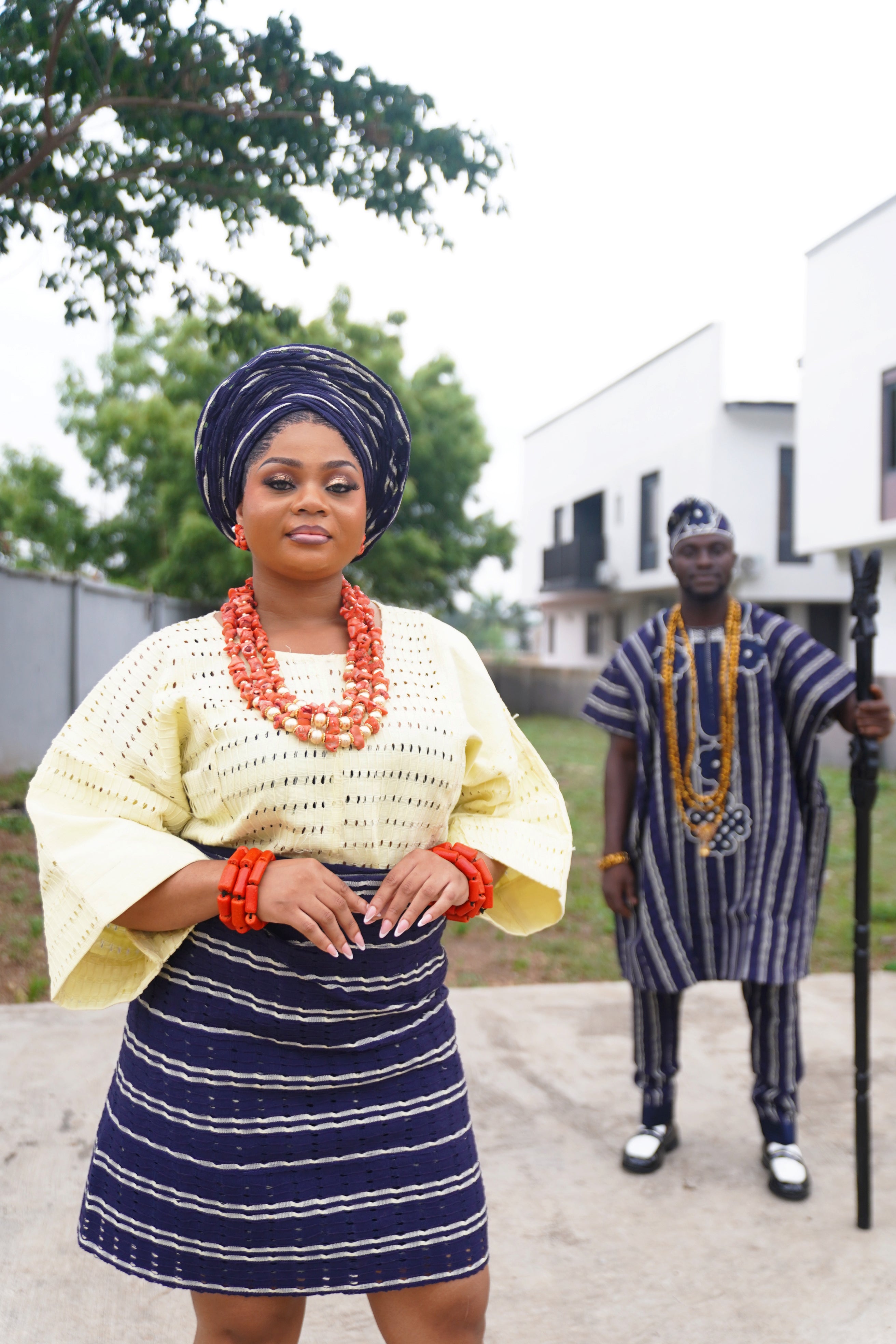 Selaro Luxury - Traditional Agbada Set (Aso Oke) - Men